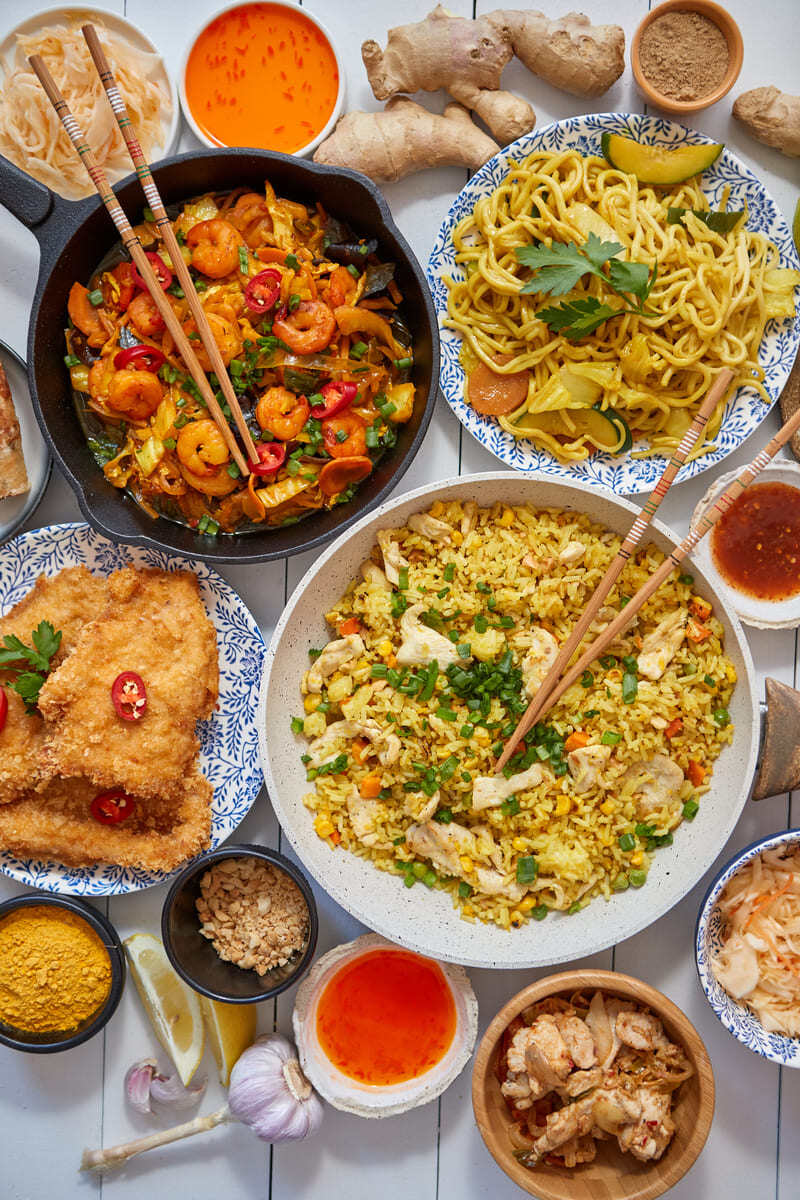 Asian food served (1)