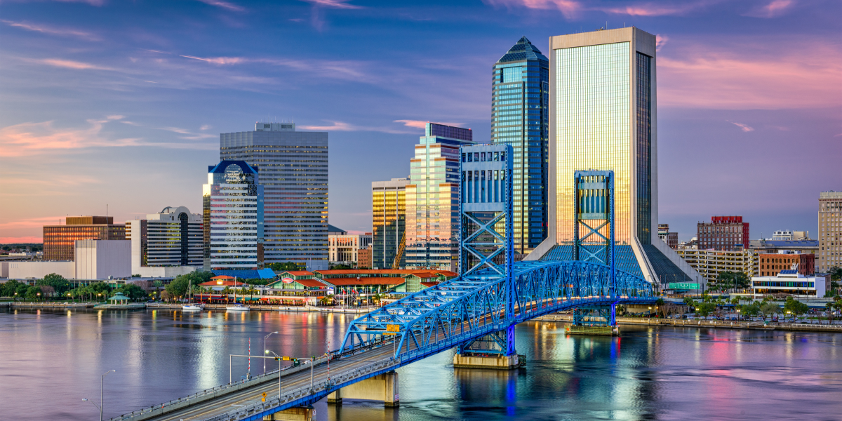 1 Jacksonville, Florida, USA downtown city skyline